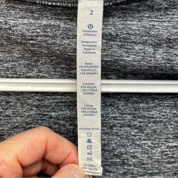 Lululemon Stride Jacket Size 2 Gray Purple Hood Zipper - Picture 4 of 9